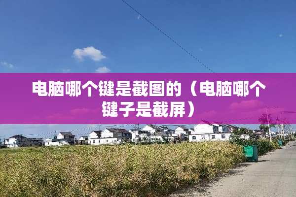 电脑哪个键是截图的（电脑哪个键子是截屏）