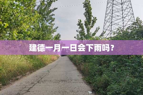 建德一月一日会下雨吗？