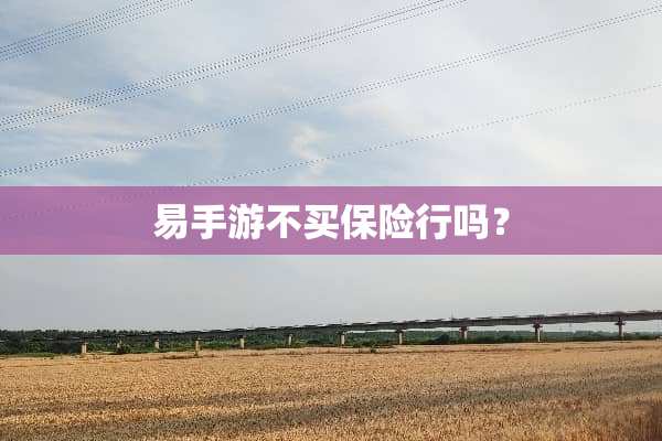 易手游不买保险行吗？