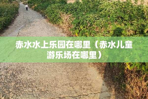 赤水水上乐园在哪里（赤水儿童游乐场在哪里）