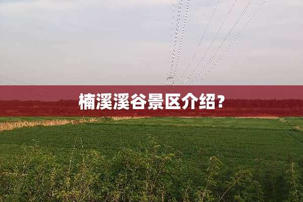 楠溪溪谷景区介绍？