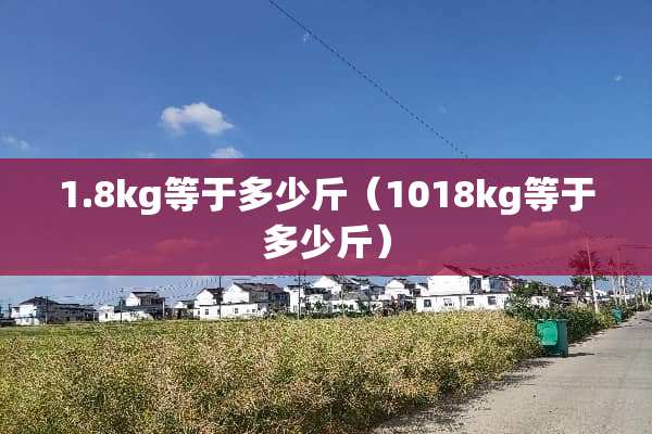 1.8kg等于多少斤（1018kg等于多少斤）