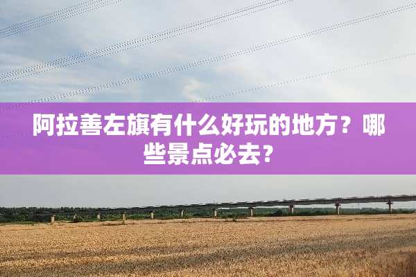 阿拉善左旗有什么好玩的地方？哪些景点必去？