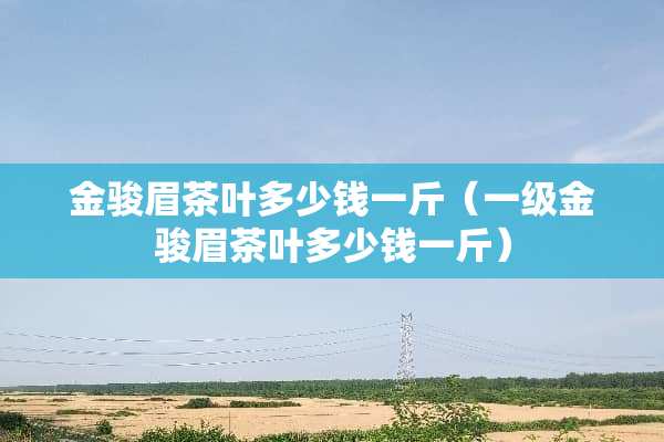 金骏眉茶叶多少钱一斤（一级金骏眉茶叶多少钱一斤）