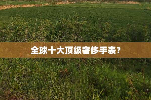 全球十大**奢侈手表？