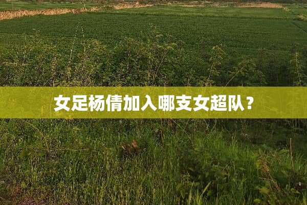 女足杨倩加入哪支女超队？