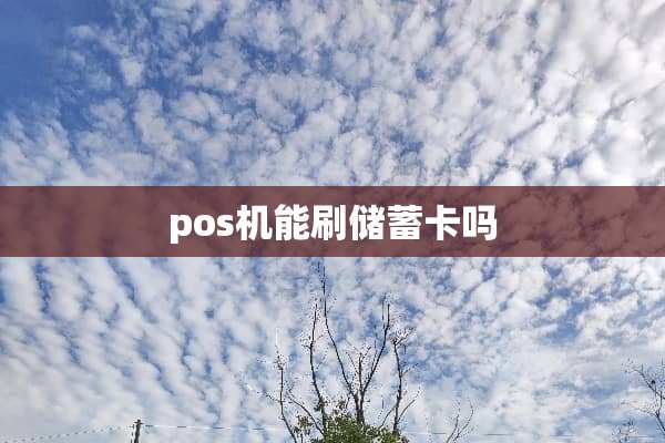 pos机能刷***吗