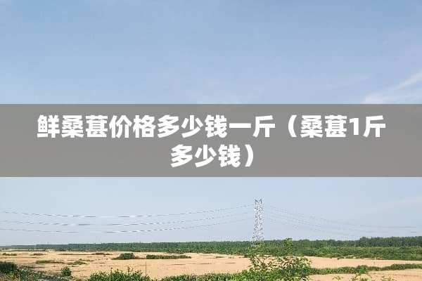 鲜桑葚价格多少钱一斤（桑葚1斤多少钱）