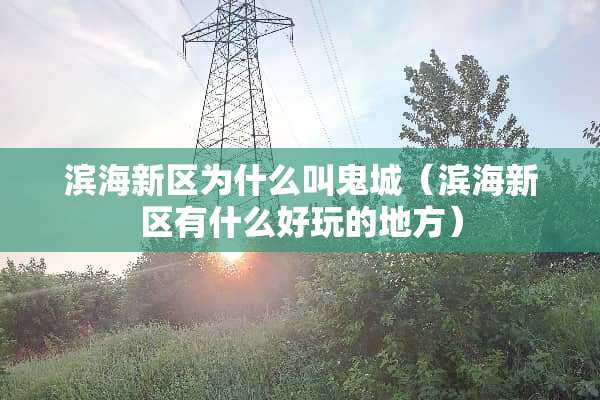 滨海新区为什么叫鬼城（滨海新区有什么好玩的地方）