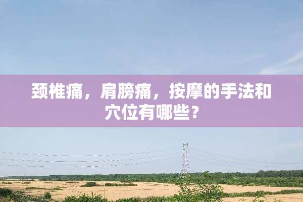 颈椎痛，肩膀痛，按摩的手法和*位有哪些？