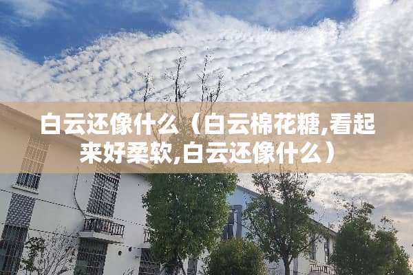 白云还像什么（白云棉花糖,看起来好柔软,白云还像什么）