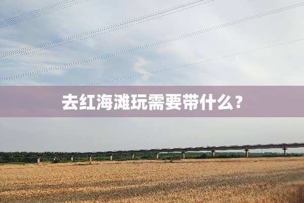 去红海滩玩需要带什么？