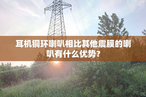耳机铜环喇叭相比其他震膜的喇叭有什么优势？
