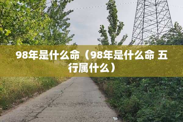 98年是什么命（98年是什么命 五行属什么）