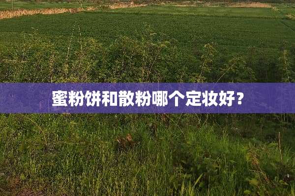 蜜粉饼和散粉哪个定妆好？