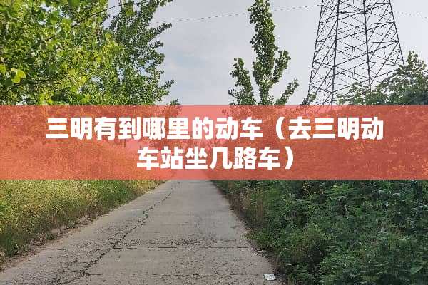 三明有到哪里的动车（去三明动车站坐几路车）