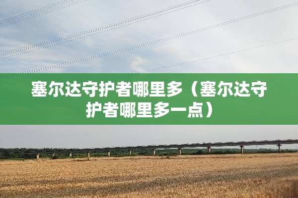 塞尔达守护者哪里多（塞尔达守护者哪里多一点）