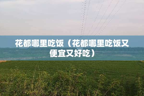 花都哪里吃饭（花都哪里吃饭又便宜又好吃）