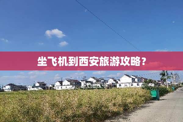 坐飞机到西安旅游攻略？
