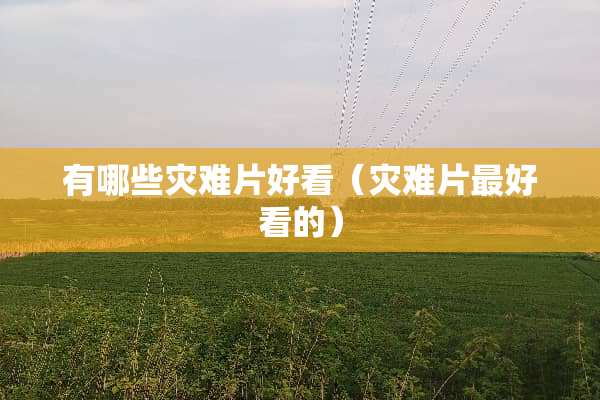 有哪些灾难片好看（灾难片最好看的）