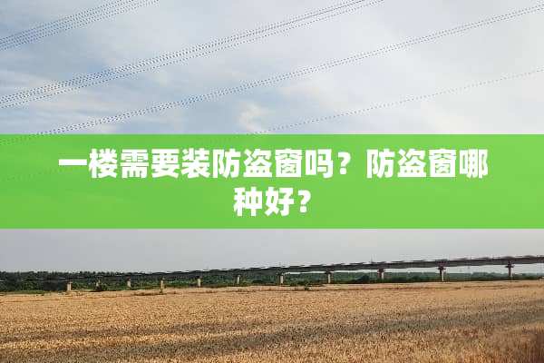 一楼需要装防盗窗吗？防盗窗哪种好？