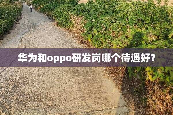华为和oppo研发岗哪个待遇好？