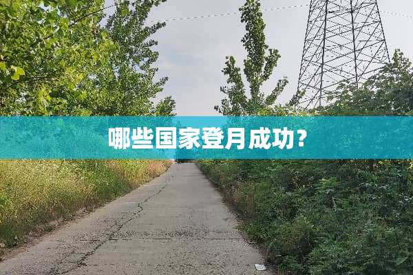 哪些国家登月成功？