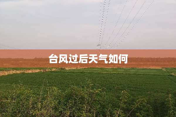 台风过后天气如何