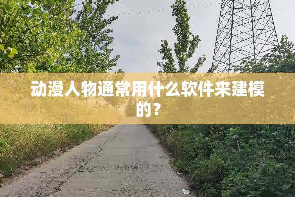 动漫人物通常用什么软件来建模的？