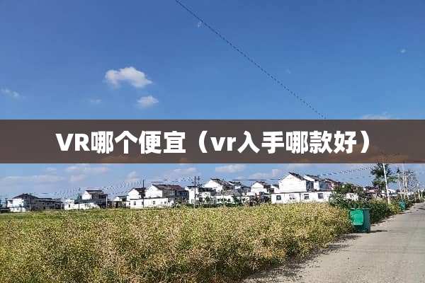 VR哪个便宜（vr入手哪款好）