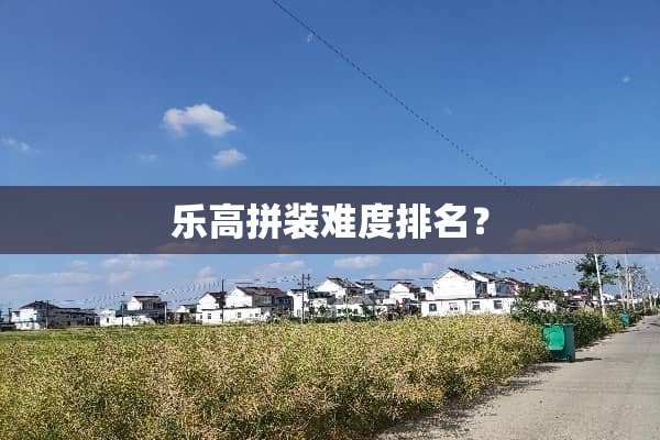 乐高拼装难度排名？