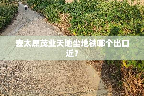 去太原茂业天地坐地铁哪个出口近？