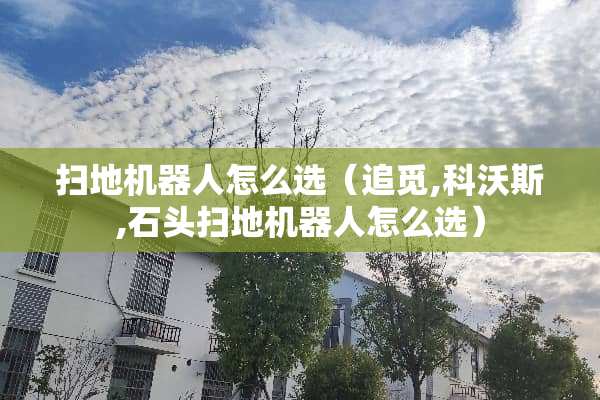 扫地机器人怎么选（追觅,科沃斯,石头扫地机器人怎么选）