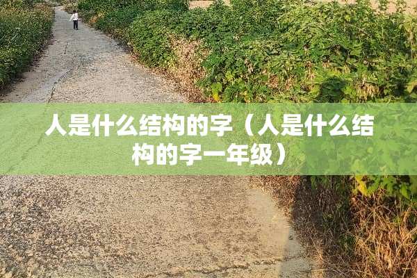 人是什么结构的字（人是什么结构的字一年级）