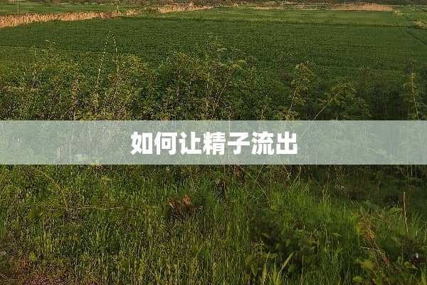 如何让**流出