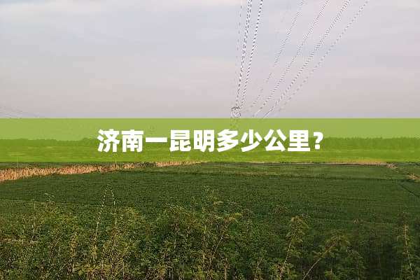 济南一昆明多少公里？