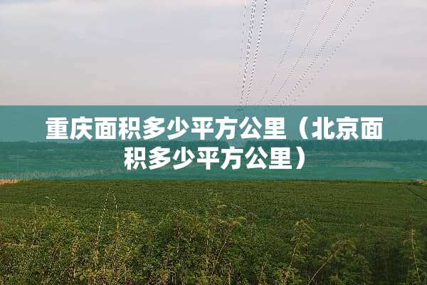 重庆面积多少平方公里（北京面积多少平方公里）