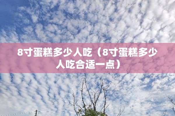 8寸蛋糕多少人吃（8寸蛋糕多少人吃合适一点）