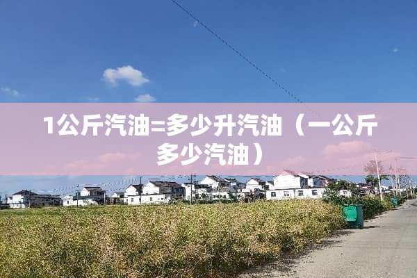 1公斤汽油=多少升汽油（一公斤多少汽油）