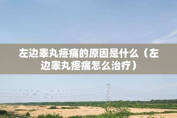 左边**疼痛的原因是什么（左边**疼痛怎么治疗）