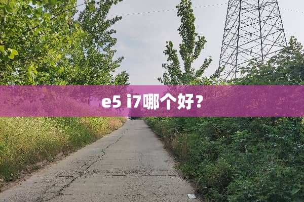 e5 i7哪个好？
