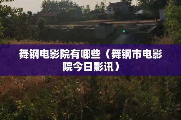 舞钢电影院有哪些（舞钢市电影院今日影讯）