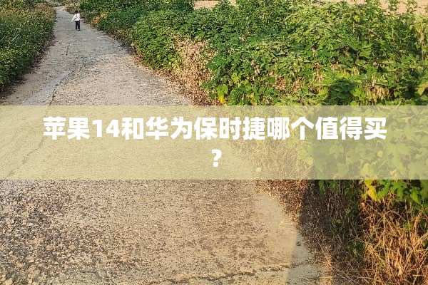 苹果14和华为保时捷哪个值得买？