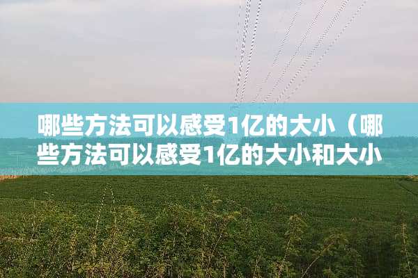 哪些方法可以感受1亿的大小（哪些方法可以感受1亿的大小和大小）