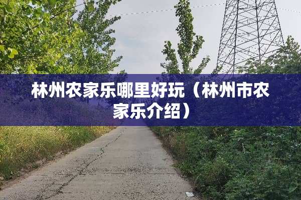 林州农家乐哪里好玩（林州市农家乐介绍）