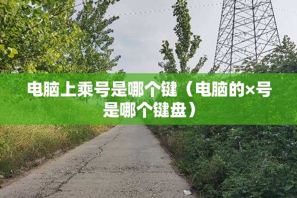 电脑上乘号是哪个键（电脑的×号是哪个键盘）