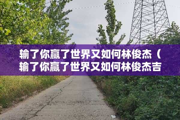 输了你赢了世界又如何林俊杰（输了你赢了世界又如何林俊杰吉他谱）