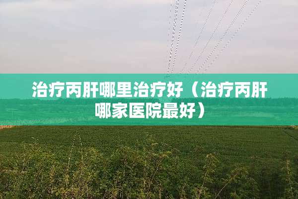 治疗丙肝哪里治疗好（治疗丙肝哪家医院最好）