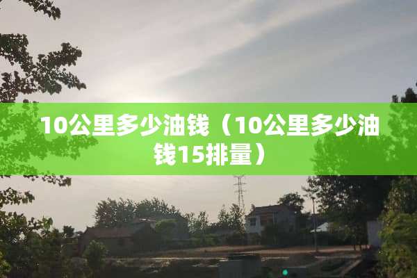 10公里多少油钱（10公里多少油钱15排量）