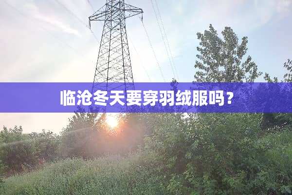 临沧冬天要穿羽绒服吗？